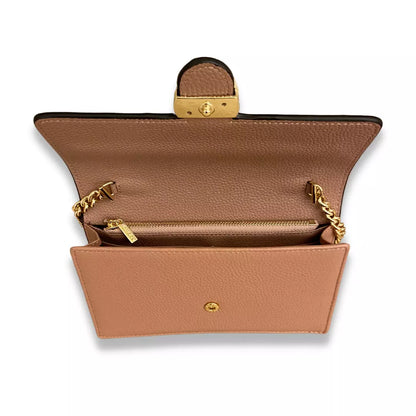 GUCCI BEIGE LEATHER INTERLOCKING BAG