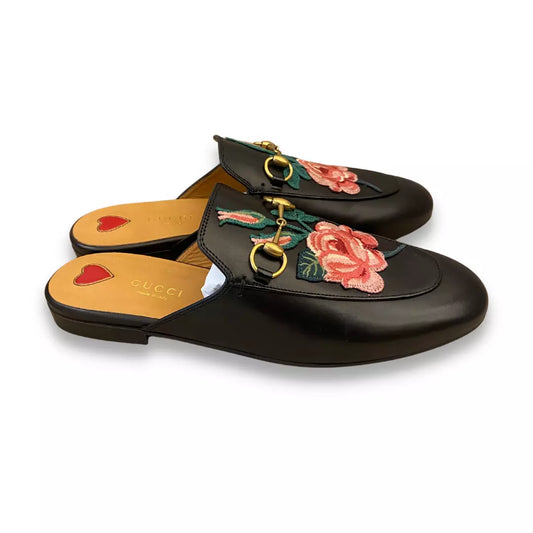 ZAPATILLAS GUCCI PRINCETOWN HORSEBIT DE PIEL NEGRA