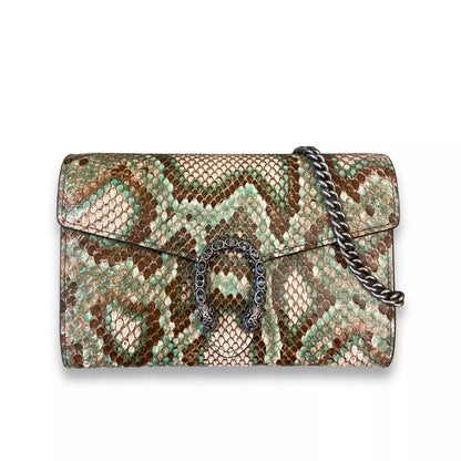 GUCCI DIONYSUS PITON LEATHER CHAIN BAG