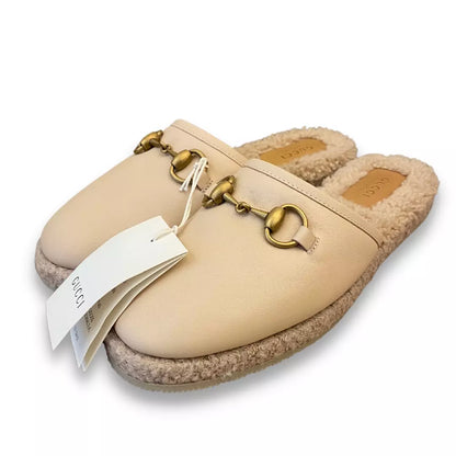 MOCASINES GUCCI DE PIEL NUDE CON HORSEBIT