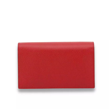 BOLSO GUCCI DE PIEL ROJA ENTRELAZADA