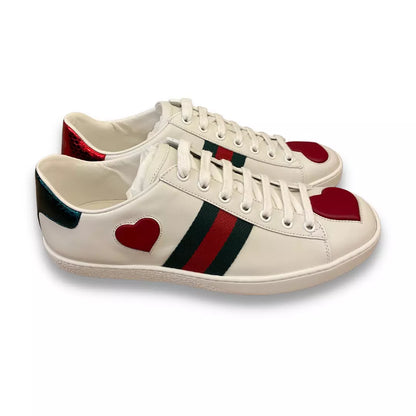 ZAPATILLAS GUCCI ACE BLANCAS/CORAZONES