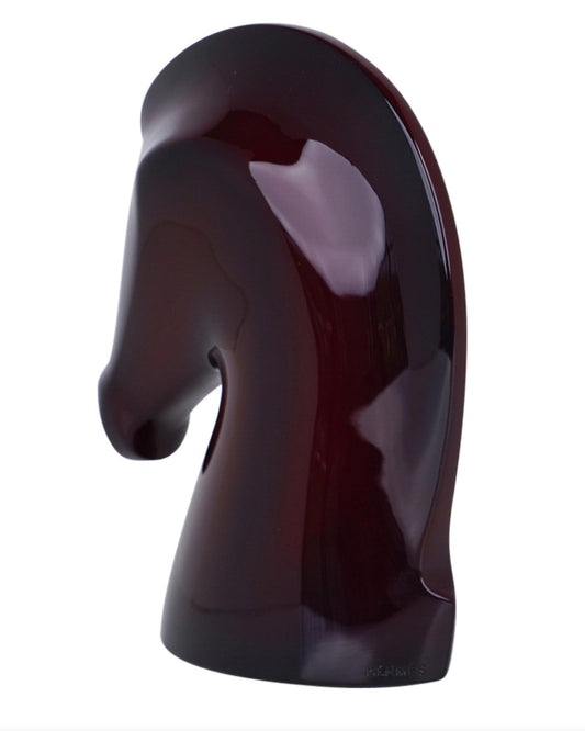 HERMÈS SAMARCANDE AUBERGINE BISCUIT PAPERWEIGHT