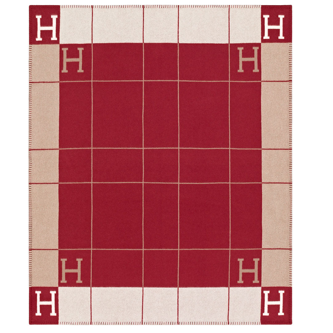 Red hermes online blanket