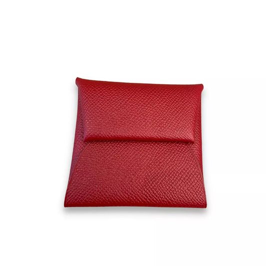 HERMES BASTIA BURGUNDY COIN PURSE