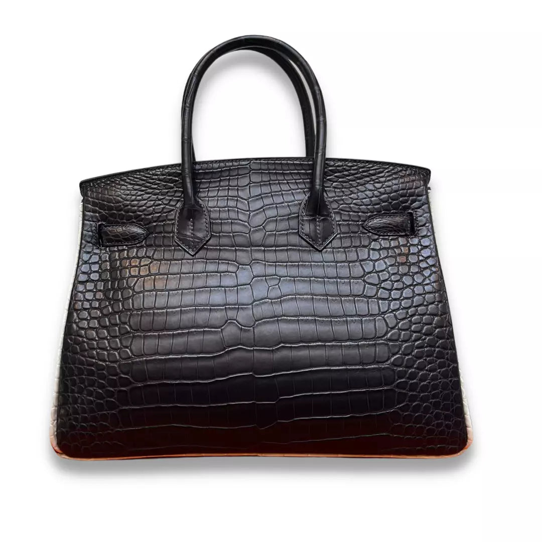 HERMÈS BIRKIN 30 BLACK CROCODILE BAG