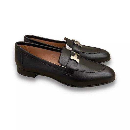 HERMÈS BLACK ROYAL LOAFERS