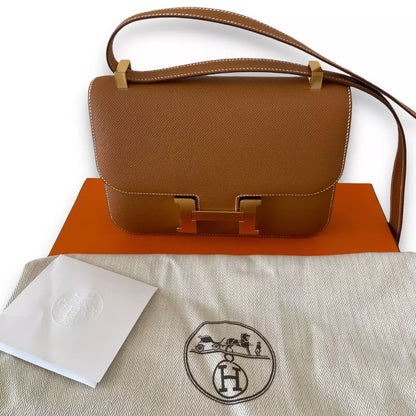 HERMÈS CONSTANCE 24 GOLD EPSOM BAG