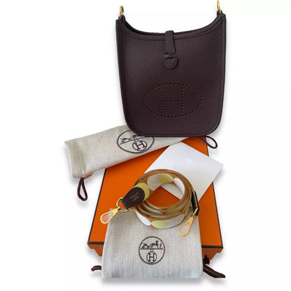 HERMÈS EVELYNE 16 ROUGE SELLIER CLEMENCE BAG