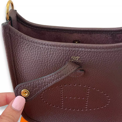 HERMÈS EVELYNE 16 ROUGE SELLIER CLEMENCE BAG