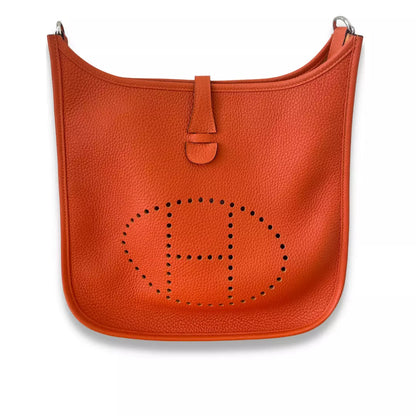 HERMÈS EVELYNE 29 ORANGE CLEMENCE BAG