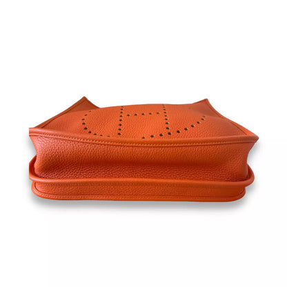 HERMÈS EVELYNE 29 ORANGE CLEMENCE BAG