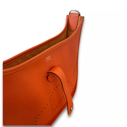 HERMÈS EVELYNE 29 ORANGE CLEMENCE BAG