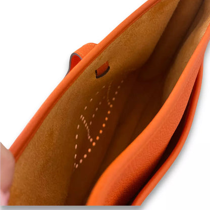 HERMÈS EVELYNE 29 ORANGE CLEMENCE BAG