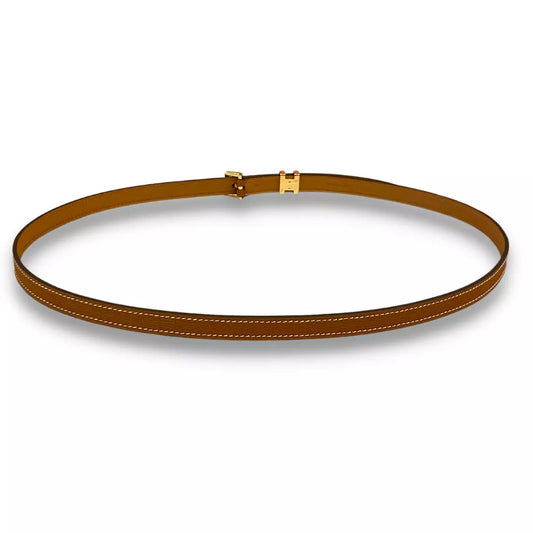 HERMÈS GOLD LEATHER POP H 15 BELT