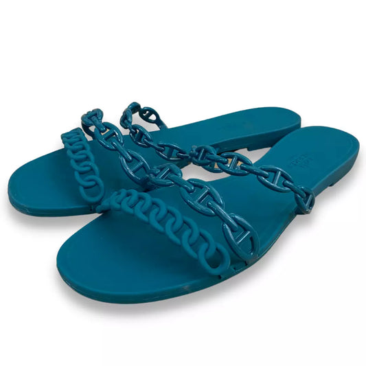 Sandalias Hermès Green Rivage
