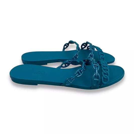 Sandalias Hermès Green Rivage