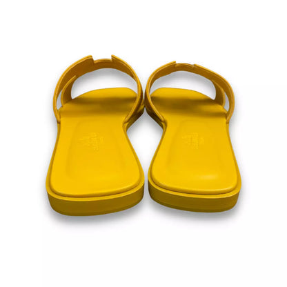 SANDALIAS HERMÈS JAUNE TOPAZ NARANJA 