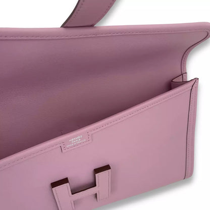 HERMÈS JIGE ELAN 29 MAUVE SYLVESTRE SWIFT POCHETTE