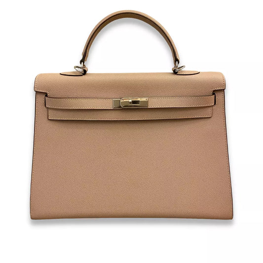 HERMÈS KELLY 35 ROSE DRAGEE PINK EPSOM LEATHER BAG