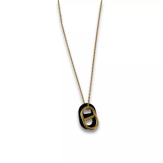 HERMÈS O’MAILLON BLACK NECKLACE