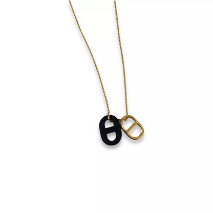 HERMÈS O’MAILLON BLACK NECKLACE