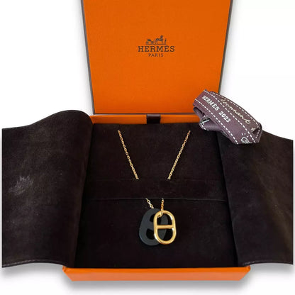 HERMÈS O’MAILLON BLACK NECKLACE