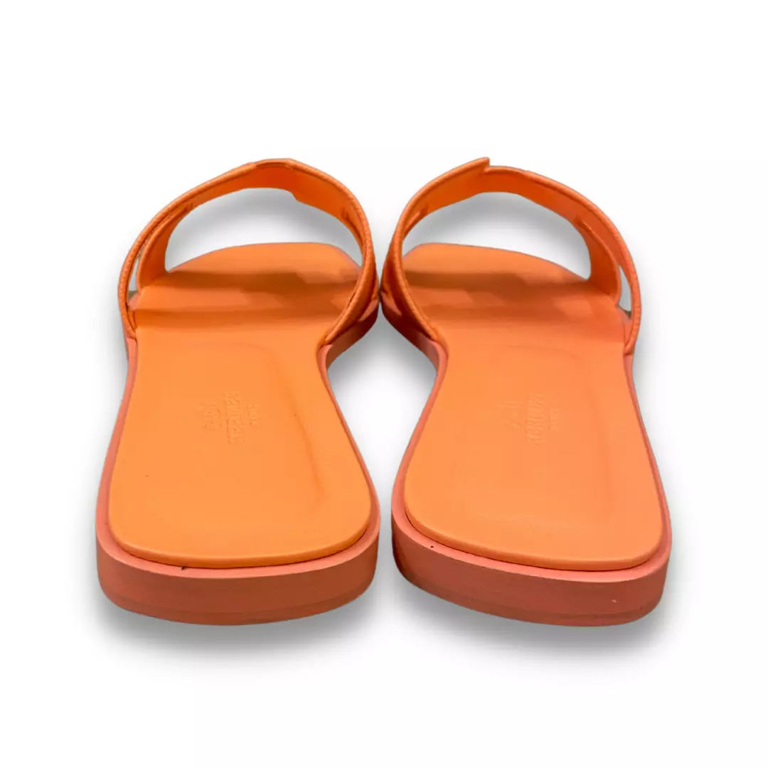 Orange hermes slides hotsell