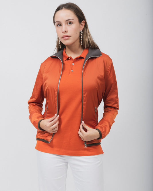 CHAQUETA POLAR CALENTADORA NARANJA HERMÈS