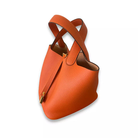 HERMÈS PICOTINE 22 ORANGE FEU BAG