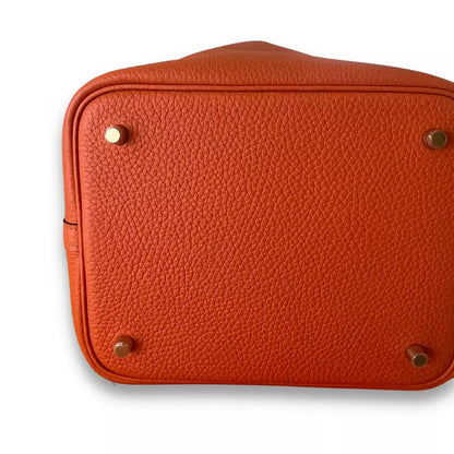 HERMÈS PICOTINE 22 ORANGE FEU BAG