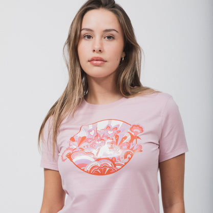 CAMISETA DE CARTUCHO CON MICROESTUCHE DE ALGODÓN ROSA DE HERMÈS