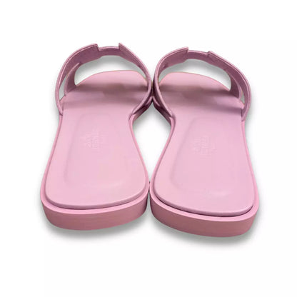 Sandalias Hermes color rosa y naranja