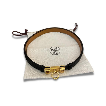 CINTURÓN HERMÈS RIVALE 18 DE PIEL EPSOM NEGRO