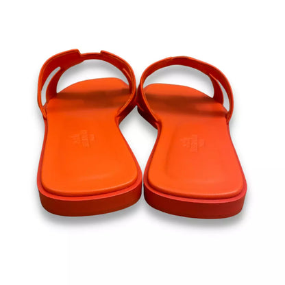 HERMÈS ROUGE JAIPUR ZAPATOS SANDALIAS NARANJAS