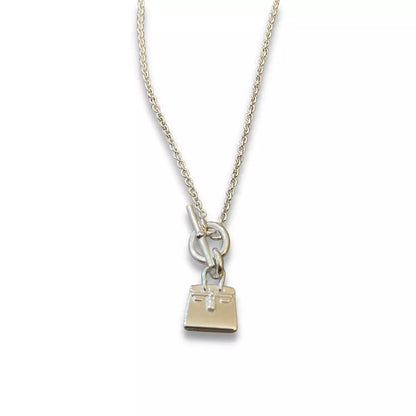 HERMÈS SILVER 925 AMULETTES KELLY PENDANT NECKLACE