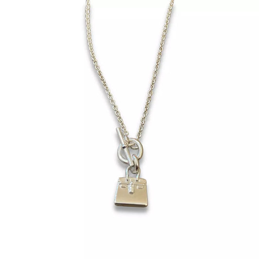 HERMÈS SILVER 925 AMULETTES KELLY PENDANT NECKLACE
