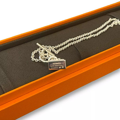 HERMÈS SILVER 925 AMULETTES KELLY PENDANT NECKLACE