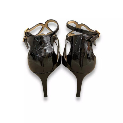 JIMMY CHOO LANCER STILLETTOS DE CUERO NEGRO