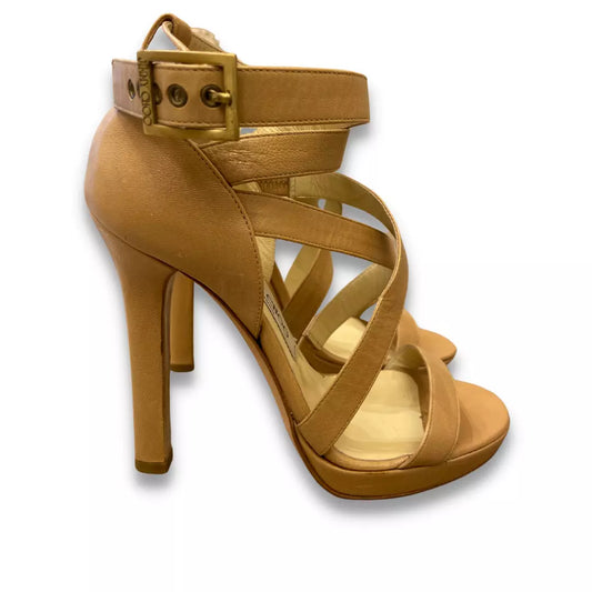 Sandalias Jimmy Choo de piel beige