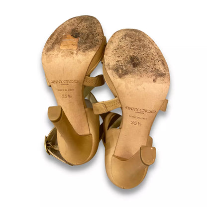 Sandalias Jimmy Choo de piel beige