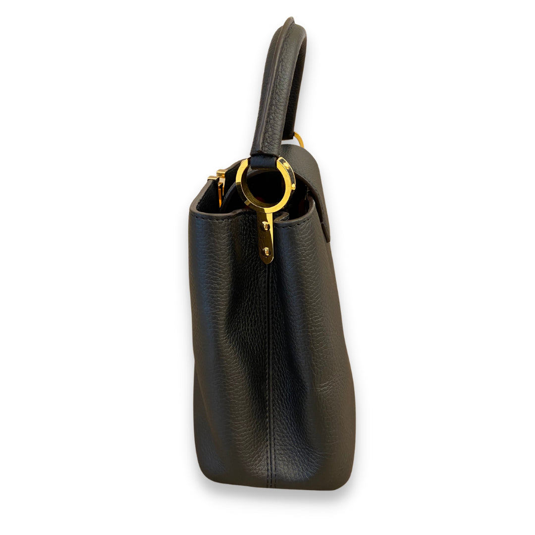 LV Louis Vuitton Black Leather Capucine MM Bag – EYE LUXURY CONCIERGE