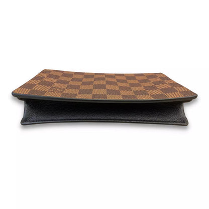 LOUIS VUITTON LV DAMIER EBENE CANVAS VAVIN CHAIN WALLET BAG