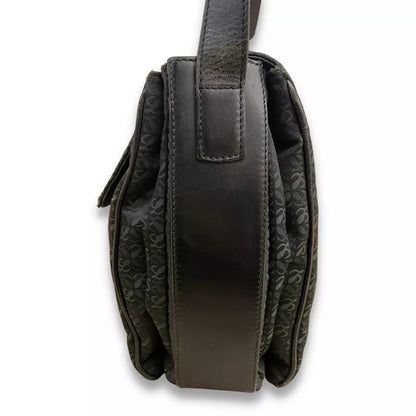 LOEWE BLACK LEATHER BANDOLIER BAG