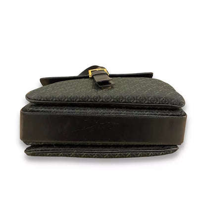 LOEWE BLACK LEATHER BANDOLIER BAG