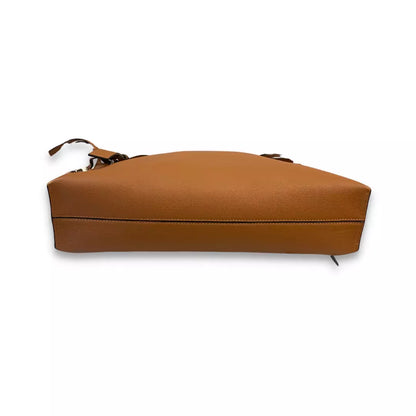 LOEWE BROWN LEATHER T MESSENGER BAG