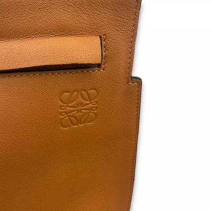 LOEWE BROWN LEATHER T MESSENGER BAG