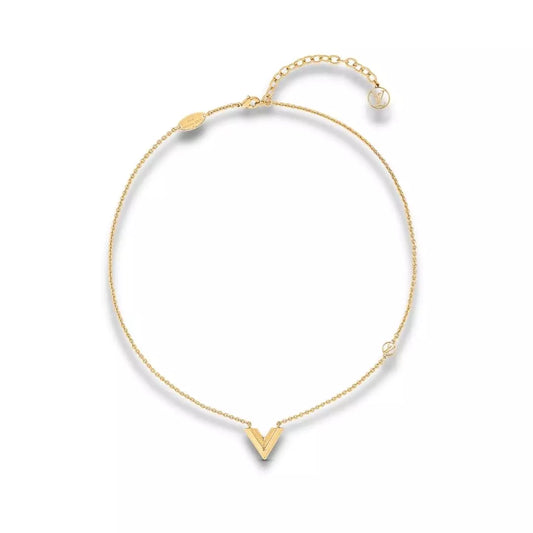 LOUIS VUITTON ESSENTIAL V NECKLACE