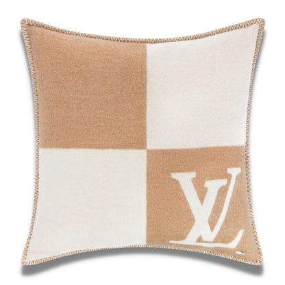 LOUIS VUITTON LV CHECKMATE BEIGE PILLOW