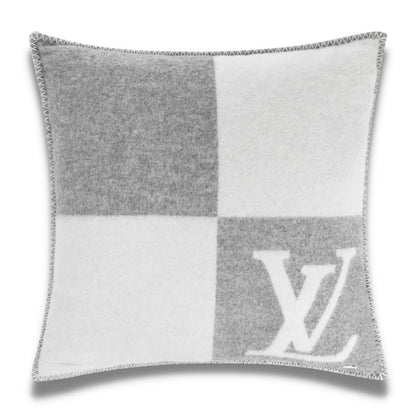 LOUIS VUITTON LV CHECKMATE GREY PILLOW